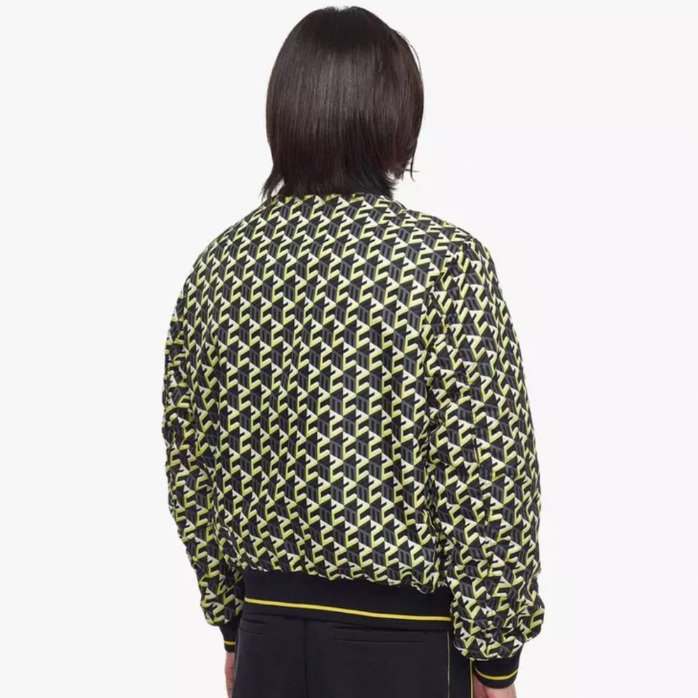🎁 MCM Men’s Cubic Monogram Print Bomber Jacket - Picture 4 of 10
